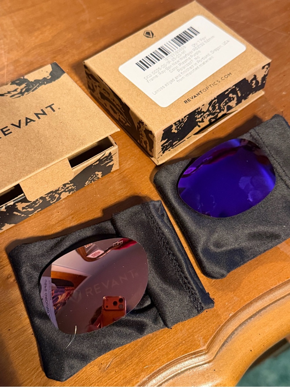 Ray-Ban Meta Lenses Revant Plasma Purple and Rose Gold 52mm